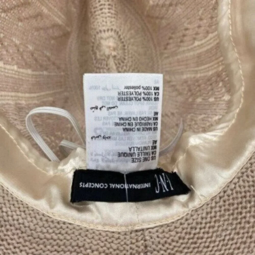 INC International Concepts Chevron Knit Panama Fedora Hat